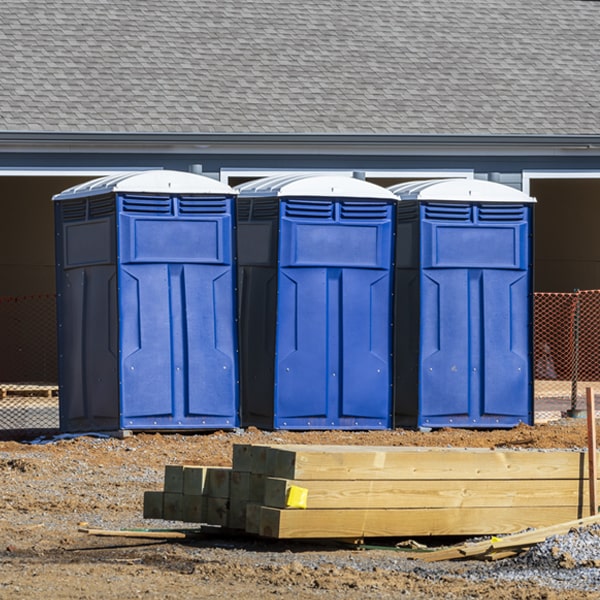 what is the expected delivery and pickup timeframe for the porta potties in Easton California